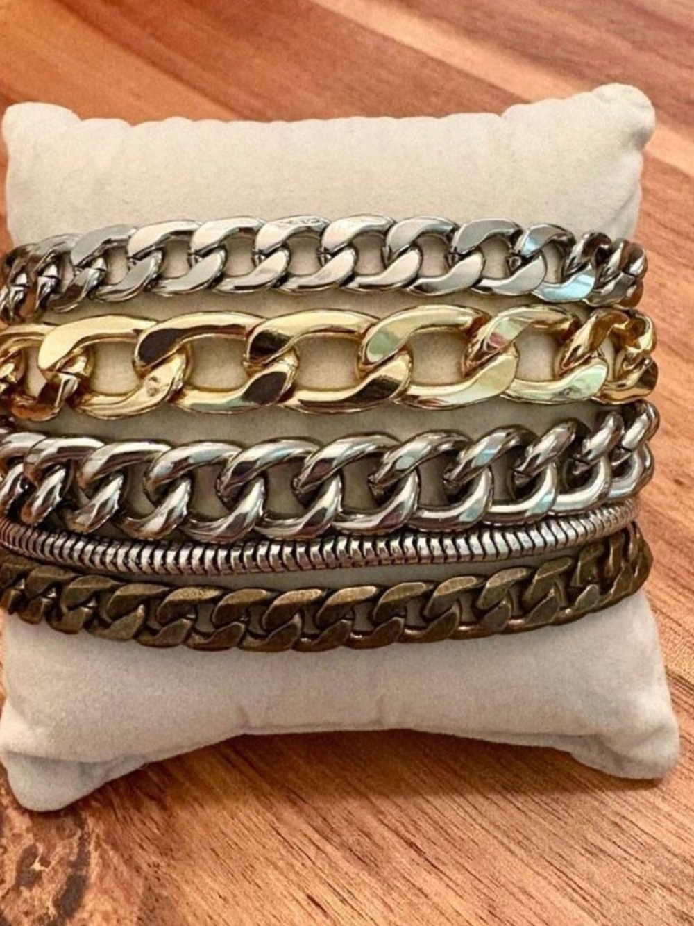 Jenny Bird Layered Chain Bracelet in Gold and Silver Tones
